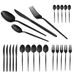 BERLINGERHAUS Sada příborů nerez 24 ks leštěná černá BH-3069
