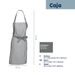 KELA Zástěra Caja 55% bavlna/45% bambus šedá 80x67 cm KL-12875