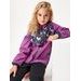 Unuo, Softshellová bunda s fleecem, Ostružinová, Jednorožci ( Unuo softshell jacket printed)