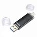 Hama USB flash disk Laeta Twin, USB 3.0, 256 GB, 40 MB/s, černý