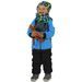 Unuo, Zimní softshellové oteplovačky, Černá, Metricon kluk (Softshell toddler winter trousers, Metricon boy, turquoise)