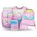BAAGL SET 5 Airy Rainbow Unicorn: batoh, penál, sáček, zástěra, peněženka