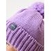 Unuo Dětská čepice pletená Bobble, Lila