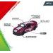 Autíčko kovové Racing, 12 druhů