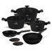 BERLINGERHAUS Sada nádobí s titanovým povrchem 10 ks Black Rose Collection BH-8362