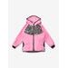 Dětská softshellová bunda s fleecem Basic, Růžová, Zahrada