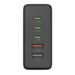 Hama USB nabíjecí stanice GaN, 3x USB-C PD, 2x USB-A (1x QC), 140 W