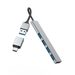 Hama USB hub, 4 porty, USB 3.2, 5 Gb/s, Ultra Slim, USB-C adaptér