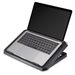 Hama chladicí stojan pro notebook Black Metal, 2 ventilátory, naklápěcí, modré podsvícení, tichý