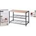 STORAGE SOLUTIONS Botník kovový 2 police 63 x 30 x 43 cm KO-BA3000030