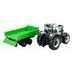 Bburago Farm 10cm Tractor with Trailer - Valtra N174 - Tipping Trailer