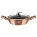 BERLINGERHAUS Pekáč kulatý s mramorovým povrchem a poklicí 28 cm Rosegold Metallic Line BH-1519