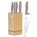 BERLINGERHAUS Sada nožů se stojanem BAMBOO 6 ks Taupe Collection BH-2974