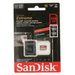 SanDisk Extreme microSDXC 256 GB + SD Adapter 190 MB/s and 130 MB/s Read/Write A2 C10 V30 UHS-I U3