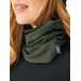 Unuo Dámský nákrčník z teplákoviny Basic, Tm. Khaki