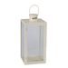 PROGARDEN Lucerna kovová sada 2 ks 18 / 14 cm bílá KO-NB1251570