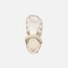 Béžové dívčí barefoot sandály Geox Sandal Steppieup