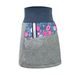 Unuo Dámská softshellová sukně s fleecem, květinky (Softshell women´s skirt)