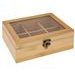 EXCELLENT HOUSEWARE Krabička na čaj dřevěná 6 přihrádek KO-784610200