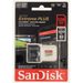 SanDisk Extreme PLUS microSDXC 128 GB + SD Adapter 200 MB/s and 90 MB/s A2 C10 V30 UHS-I U3