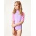 Unuo, Dětské triko s UV ochranou 50+, Lila