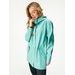Unuo Dámský nepromokavý kabát bez zateplení, Zelená