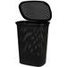 EXCELLENT HOUSEWARE Koš na prádlo s víkem plast 60 l černá KO-027100100