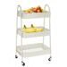 HOMESTYLING Kuchyňský úložný vozík třípatrový kov krémová KO-C80902000