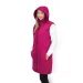 ESITO Dámská dlouhá softshellová vesta Raspberry pink - malinová