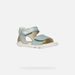 Tyrkysové dívčí barefoot sandály Geox Sandal Steppieup
