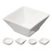 SIAKI Miska na pochutiny porcelán sada 6 ks čtverec KO-798000250ctve