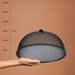 KELA Kryt na potraviny Como kovový černý 15 cm 35 cm průměr KL-11418