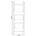 HOMESTYLING Úložný regál 4 police 106 cm KO-DD1000680