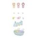 Sylvanian family Koupel trojčat králíčků