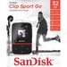 SanDisk MP3 Clip Sport Go červená 32GB