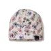 ESITO | Jarní čepice Violet flowers Cream - smetanová / 38
