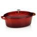 KELA Pekáč litinový s poklicí CALIDO 32 x 25 cm červená KL-11942