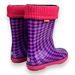 Dětské zateplené holínky Demar HAWAI LUX PRINT - růžová