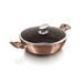 BERLINGERHAUS Pekáč kulatý s mramorovým povrchem a poklicí 28 cm Rosegold Metallic Line BH-1519