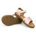 Dívčí kožené sandály Ciciban - Světle růžová