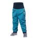 Unuo, Softshellové kalhoty batolecí bez zateplení Street, Modrozelená aqua, Autíčka (Softshell toddler trousers Street, no insulation, cars, blue and green aqua )