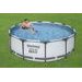 Nadzemní bazén kulatý Steel Pro MAX, kartušová filtrace, schůdky, průměr 3,66m, výška 1m