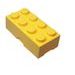LEGO box na svačinu 100 x 200 x 75 mm - žlutá