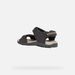 Tmavě hnědé pánské sandály Geox Uomo Sandal Strada