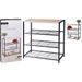 STORAGE SOLUTIONS Botník kovový 3 police 63 x 30 x 63 cm KO-BA3000040
