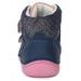 DDstep dětské barefoot kožené boty modro růžové