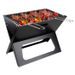 BBQ COLLECTION Gril na dřevěné uhlí skládací 46 x 37 cm ED-224901