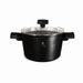 BERLINGERHAUS Kastrol s poklicí a titanovým povrchem a poklicí 24 cm Matte Black Collection LP-BH-255