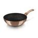 BERLINGERHAUS Wok s mramorovým povrchem 30 cm Rosegold Metallic Line BH-6171