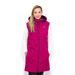 ESITO Dámská dlouhá softshellová vesta Raspberry pink - malinová